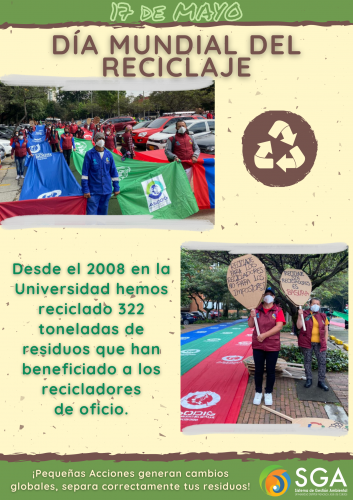 17 de mayo Día Mundial del Reciclaje Sistema de Gestión Ambiental